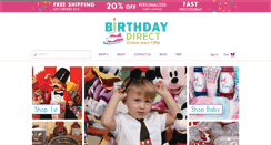 Desktop Screenshot of birthdaydirect.com